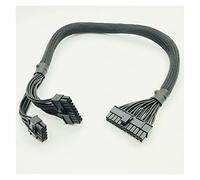 YANGQI yaoqijie Nuevo ATX 2 4Pin a (18 + 10) Cable Adaptador de alimentación Modular Pin Compatible con corsario RM650X RM750X RM850X RM1000X 61 Cables de alimentación Negra de 0mm Lasting