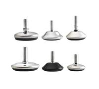 Yangshe 20 patas de muebles con tornillo M8 para muebles, base antideslizante, almohadilla para patas de armario, nivelador ajustable (M8 x 12 mm)