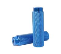 Yangshe 5 pares de clavijas de aleación de aluminio para bicicleta BMX, pinzas antideslizantes para bicicletas de montaña/ciclismo, se adapta a ejes de 3/8 pulgadas (azul)