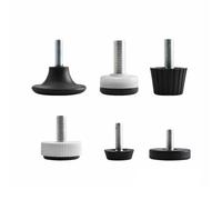 Yangshe Patas para muebles, 2 unidades, con tornillo M10, base antideslizante, almohadilla para patas de armario, nivelador ajustable (M10 x 20 mm)