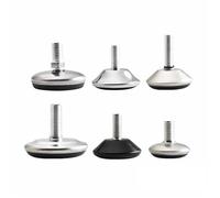 Yangshe Patas para muebles, 2 unidades, tornillo M8, base antideslizante, almohadilla para patas de armario, nivelador ajustable (M8 x 23 mm)