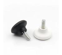 Yangshe Patas para muebles, 20 unidades, M6, M8, M10, ajustables, para instrumentos eléctricos, base antideslizante, parachoques de nailon, vástago de rosca (n.º 5)