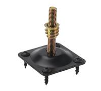 Yangshe Placas de montaje para patas de muebles, 8 unidades, accesorios de sofá, tornillos de suspensión M8, adaptadores de tornillos, kit de soporte de metal para muebles y sofás