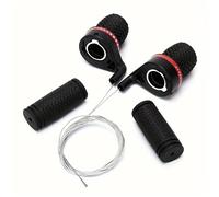 Yangshe Shifters 2/3/5 pares de palancas de control de engranajes de bicicleta para transmisiones de 7/21 velocidades, compatibilidad universal para bicicletas de montaña (2 pares)