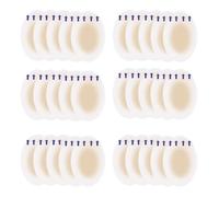 YANGSHINE 30 tiritas ovaladas para pies, invisibles y suaves para los dedos de los pies, impermeables, alivian las molestias, yesos hidrocoloides para talón, pies, dedos y piel