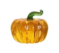 YANGSHINE Estatua de Calabaza de Cristal, Adorno de Escultura de Frutas Artificiales, Figura de pisapapeles de Mesa para decoración del hogar, Calabaza