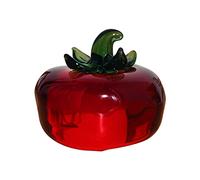 YANGSHINE Estatua de Caqui de Cristal Adorno de Escultura de Fruta Artificial estatuilla de Mesa pisapapeles Adorno de Cristal para decoración del hogar, Caqui