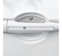 YANGSKT1 8 Piezas Protectores Manilla de Coche para Alfa Romeo Giulia Stelvio Guilietta Mito Tonale, Manija de la Puerta del Automóvil Protector contra Rasguños Coche Pegatinas protección Copa