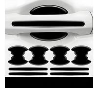 YANGSKT1 8 Piezas Protectores Manilla de Coche para Alfa Romeo Tonale 2022-, Manija de la Puerta del Automóvil Protector contra Rasguños Coche Pegatinas protección Copa,Black