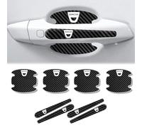 YANGSKT1 8 Piezas Protectores Manilla de Coche para Dacia Duster dal 2014, Manija de la Puerta del Automóvil Protector contra Rasguños Coche Pegatinas protección Copa,Black