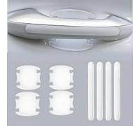 YANGSKT1 8 Piezas Protectores Manilla de Coche para Mazda CX-3 Mazda CX-30 Mazda CX-5 Mazda CX-50, Manija de la Puerta del Automóvil Protector contra Rasguños Coche Pegatinas protección Copa,White