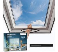 YANGTE Mosquitera para Ventana Mosquitera para Claraboya 1 Piezas - 150 x 180 cm Negra Red Anti-Insectos con Cierre de Gancho y Bucle Protección