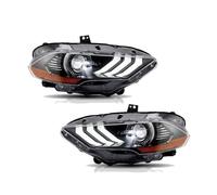 YANGTINGTING Faro Principal Montaje Para Ford Para Mustang 2015 2016 2017 2018 2 Uds Conjunto De Faros LED Lámparas DRL Faro Delantero Coche(2PCS)