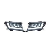 YANGTINGTING Faro Principal Montaje Para Toyota Para Land Para Cruiser FJ200 LC200 07-15 Faros Coche DRL Luces Antiniebla Completas LED Lámpara Cabeza Animación Faro Delantero Coche