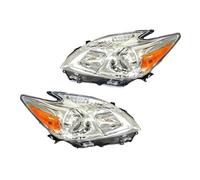 YANGTINGTING Faro Principal Montaje Para Toyota Para Prius 2012-2015 1 Par De Faros Delanteros De EE. UU. Faro Delantero Coche(White)