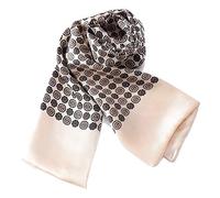 YangtzeStore Larga bufanda de seda satinada charmeuse para hombre, 63"x10"