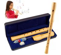 YANGUN Flauta Madera, Flauta dulce de madera, C-Soprano Flauto Dulce Soprano, Flauta Dulce, Flauta Dulce Soprano, Flauto Dulce Soprano, flauta dulce de arce con estuche rígido, aceite lubricante