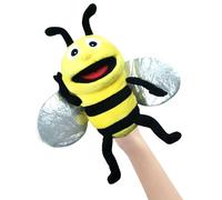 YANGUN Marioneta de mano de abeja, marionetas de animales para niños, marionetas de dedo, abeja, peluche, para niñas, niños, regalos para cumpleaños, Navidad