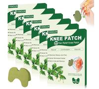 YANGUN Parche para Aliviar el Dolor de Rodilla, 60Pcs Parches para Aliviar el Dolor de Ajenjo, Parches de Calor Moxibustión para Rodilla, Espalda, Cuello