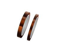 YANGWEN Cinta de Poliimida Kapton de Alta Temperatura - 2 Rollos (10mm y 20mm x 33m) - Cinta Térmica Resistente al Calor para Impresora 3D, Soldadura, Protección PCB y Circuitos Electrónicos