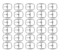 YANGWEN Hebillas de Metal para Cinturones, 30 Piezas Hebillas de Rodillo de Metal para múltiples propósitos 12 mm Cinturones Hebillas de Pasador de Hardware para Ropa, Cinturones de Ajuste a presión