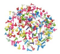 YANGWEN Mini álbumes de Recortes Brads,200 Piezas Pins Split Metal Paper Fastherers Mini Brads,Fasteneradores de Papel Redondo Pin Dividido para Bricolaje,proyectos de artesanía,álbumes de Recortes