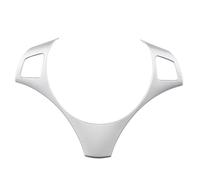 yangwu99 Embellecedor Adhesivo for Panel de Volante de Coche, Compatible con BMW Serie 3 E90 E92 E93 2005-2012, Serie 1 E82 E87 2004-2011, X1 E84 2009-2016.(Silver)