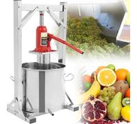 YANGYMM Prensa HidráUlica de 12/22 L para Vino Frutas, PequeñA MáQuina para Zumo de UVA Uso DoméStico, con Gato HidráUlico Auxiliar, FáCil de Usar, para Prensar Uvas Otras Frutas 12L