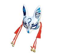 YangYong Little Bunny Kitsune - Máscara tradicional japonesa para cosplay, conejo, zorro, kabuki, kimono, accesorios para decoración de habitación