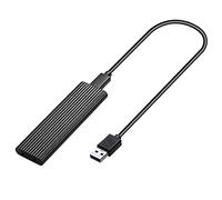 Yangyou 2 en 1 doble protocolo tipo C USB 3.1 adaptador SATA SSD HDD M.2 NGFF SSD carcasa para disco duro M2, color negro
