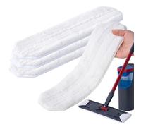 YANGYUQI 4 unidades para Vileda H2PrO - Funda de repuesto de microfibra compatible con Vileda H2Pro & O-Cedar, lavable a máquina, almohadillas de repuesto para todos los suelos duros