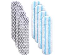 YANGYUQI Funda de microfibra de repuesto para mopa Vileda H2Pro, lavable y reutilizable, elimina la suciedad más resistente, para todos los suelos duros, paquete de 8 (4 usos generales + 4 potencias)