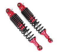 YANHAO Primavera Amortiguador Aire Universal Motocicleta, Motocicleta Universal de 330 mm Amortiguador de Descarga de Aire suspensión Trasera(Red)
