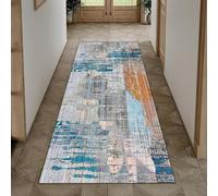 YANHONG Alfombra de Cocina 130 x 270 cm Lavable Suave Microfibra Alfombra Decoracion Pasillo con Respaldo Antideslizante para Pasillos Largos, Pie de Cama, B