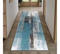 YANHONG Alfombra de Cocina 130 x 290 cm Lavable Suave Microfibra Alfombra Decoracion Pasillo con Respaldo Antideslizante para Pasillos Largos, Pie de Cama, D