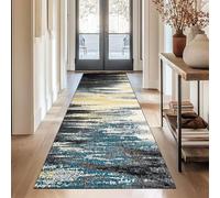 YANHONG Alfombra de Cocina 50 x 180 cm Pelo Corto Absorbente Lavable Alfombra Entrada del Salón con Respaldo Antideslizante para Corredor, Entrada, Lavadero, B