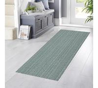 YANHONG Alfombra de Pasillo Larga Antideslizante 50 x 90 cm Impermeable y Resistente al Aceite, Alfombras para Pasillos Largos Antideslizante, para pasillos, salita y entradas, Azul A