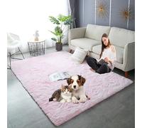 YANHONG Alfombra Esponjosa 160 x 380 cm Lavable Suave Antideslizante y Resistente Alfombra Salon Antideslizante Vintage, Lavable hasta 30 Grados para Salon Dormitorio Baño Pasillo, Rosa