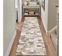 YANHONG Alfombra Pasillo Larga 190 x 200 cm Poliéster, Lavable y Duradera Alfombras Cocina Lavable con Respaldo Antideslizante para Corredor, Entrada, Lavadero, E