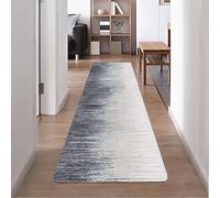 YANHONG Alfombra Pasillo Larga 40 x 200 cm Base Antideslizante y Aislante Diseño Alfombra Pasillo Grande Varios Tamaños, Diseño Moderno para Entrada, Lavandería, Sala, D