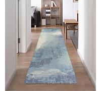 YANHONG Alfombra Pasillo Larga 90 x 400 cm Resistente a Las Manchas Duradero Alfombra Pasillo Grande con Respaldo Antideslizante para Corredor, Entrada, Lavadero, E