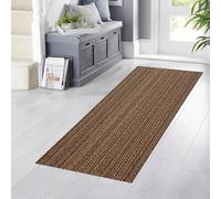 YANHONG Alfombras Cocina Lavable 40 x 150 cm Lavable Antideslizante, Alfombra de Pasillo Resistente, Extra Larga, para Cocina, Comedor, Lavadero, Marrón