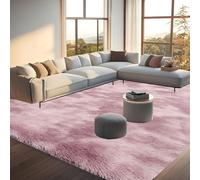 YANHONG Alfombras de Habitación 150 x 280 cm Modernas Suave y Esponjoso Antideslizante Alfombras de Habitacion Vintage, Lavable hasta 30 Grados para Salon Dormitorio Baño Pasillo, Rosa