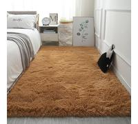 YANHONG Alfombras de Habitación 40 x 80 cm Modernas Super Suaves de Pelusa Lavable Dormitorio y Comedor Alfombras Lavables Esponjosa Varias Tallas para Cocina Comedor Habitación Juvenil, Marrón