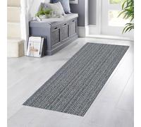 YANHONG Lavable Antideslizante Alfombrilla 60 x 260 cm Resistente al Aceite,Impermeable Alfombra Cocina Lavable Antideslizante, Extra Larga, para Cocina, Comedor, Lavadero, Azul B