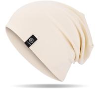 YANIKY Gorro holgado y gorro de calavera para mujeres y hombres, algodón suave, resistente al viento para todas las estaciones, Blanco, Talla única