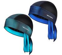 YANIKY Sports Bandana Cap - Pañuelo transpirable para hombre - Bandana Cap Mujer Durag Running Gorro Turbante Hombre Verano Gorro de Ciclismo Pañuelo para Ciclismo Viajes Correr Fitness, Azul+verde