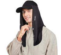 YANIKY Zyl Sonnenschutz-halstuch Pañuelo Protector para el Cuello con protección UV, Negro, Talla única Unisex Adulto
