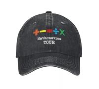 YANIUIE E-Ed S-Sheeran The Mathematics Tour Gorras de béisbol Casual Denim Desgastado 2024 Snapback Unisex Outdoor Sombreros Desestructurados Regalo