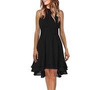 YANJI Tiendas de Vestidos de invitada de Boda Vestidos Boda Civil Sencillos Vestidos Fiesta 2023 Vestidos Tallas Grandes Online Vestidos Largos s Sencillos Vestidos de Dama de Honor Largos,Negro,3XL